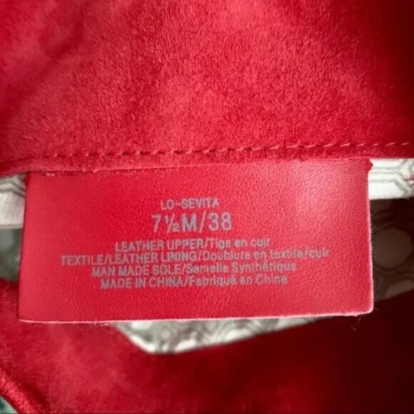 Louise ET CIE Red Suede Sevita Knee High Heeled Pointy Toe Boots - Picture 6 of 9